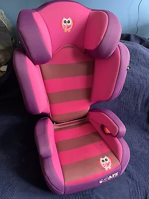 £33 • Buy Childs ISafe Owl High Back Booster Safety Car Seat, Adjustable With Free ISOFIX