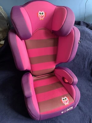 £30 • Buy Childs ISafe Owl High Back Booster Safety Car Seat, Adjustable With Free ISOFIX