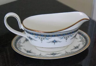 Minton Grasmere Gravy Boat With Stand Bone China Made In England • $240.16