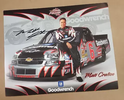 Matt Crafton Autograph Photo 8x10 Signed SPORTS Racing Star • $23.99