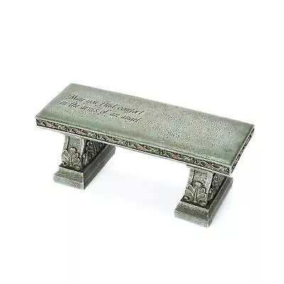 Roman Memorial Bench With Verse Inscribed On Top 15.25-Inch • $100.50