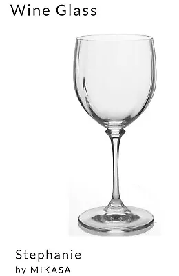 Mikasa Stephanie Wine Glass 7 1/8 Inches Tall • $21.99