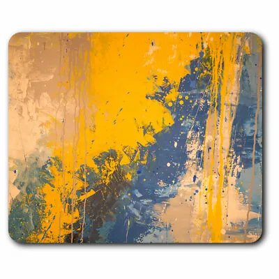 Computer Mouse Mat - Urban Street Art Graffiti Yellow Spray Paint Office Gift #2 • £6.99