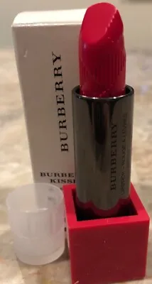 $16 • Buy BURBERRY KISSES HYDRATING LIPSTICK #53 Crimson Pink With Tester Box & Cap