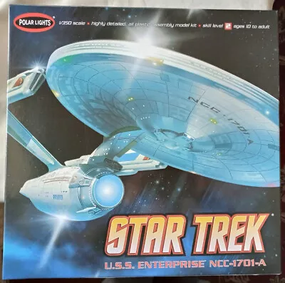 £65 • Buy Polar Lights 1/350 USS Enterprise NCC-1701-A With Complete Set Of Aztec Decals