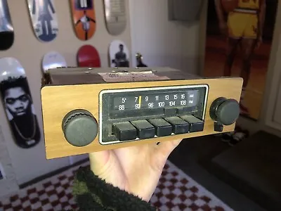 Vintage 1975-1980 VW RABBIT “Early Woodgrain” AM/FM Radio PT. NO. 175-035-171B • $149.99