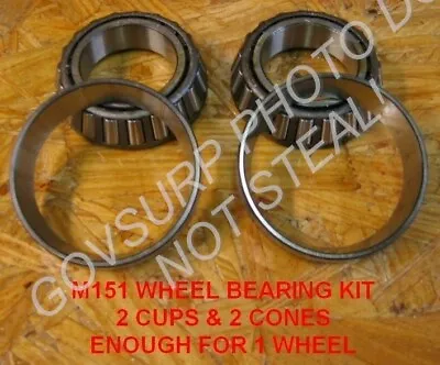 Wheel Bearing Set / Kit For M416 Trailer Nos Pn# 5702247 Nsn: 2530-00-887-1341 • $21.95