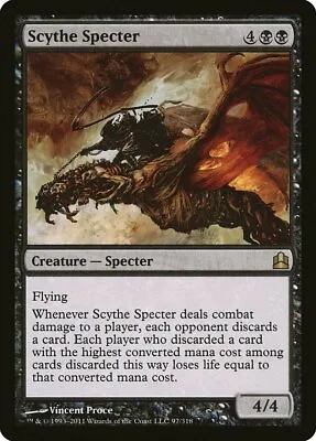 Scythe Specter Commander NM Black Rare MAGIC THE GATHERING MTG CARD ABUGames • $1.75