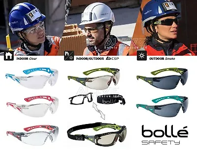 Bolle Safety Glasses RUSH+ SMALL Spectacles Goggles UV Eye Protection Sport Type • £7.19