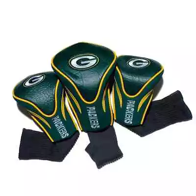 Green Bay Packers NFL Contour Golf Club Head Cover Set Of 3 Embroidered Logo • $48