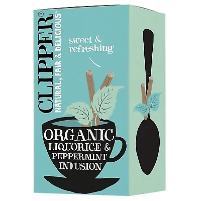 Clipper Tea Licorice & Peppermint Organic Tea With Licorice Root Plant Based • £9.49