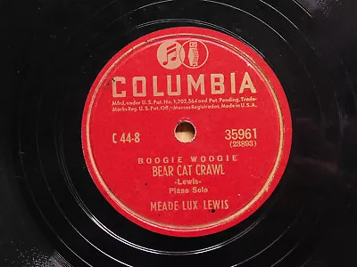 Meade Lux Lewis And Albert Ammons Jazz Boogie 78 Shout For Joy Bw Bear Cat Crawl • $12