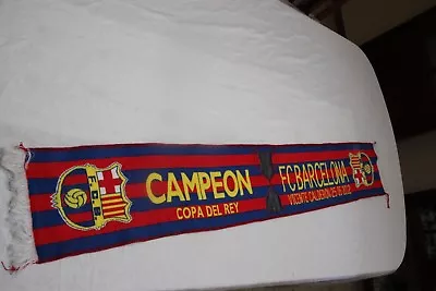 Scarf Of The F.C Barcelona As Champion Of The Cup King 2012 Cotizada Scarf • $4.73