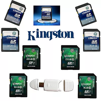 Kingston Class4/10 SD SD/XC 4/8/16/32/64GB Ultra Memory Flash Card Camera GPS ME • $13.19