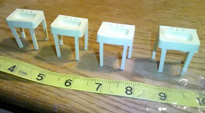 4 Vintage 1950s Marx Dollhouse Furniture Sinks  • $10