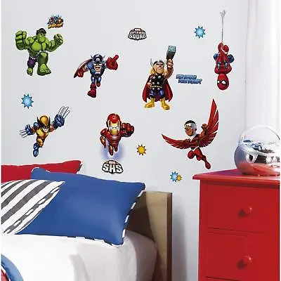 Marvel Superheroes Avengers Wall Decal Spider-man Captain America Iron Man Hulk • $11.99