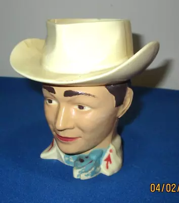 Vintage 1950 Quaker Oats Roy Rogers Mug Cereal Premium Made By F&f Mold • $9.99