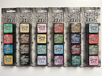 Tim Holtz Distress Ink Mini Pad Sets Lot Of 6 - 24 Unique Colors • $52.95