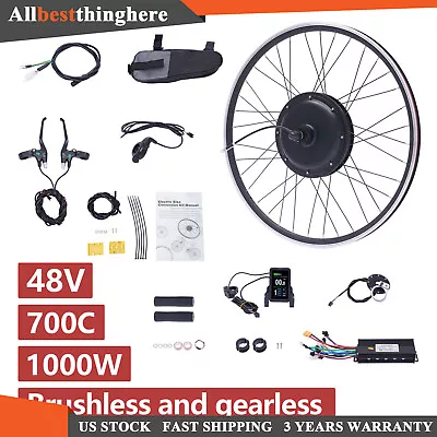 28 /29” Electric Bicycle Motor Conversion Kit Front/Rear Wheel E-Bike Hub W/ LCD • $209