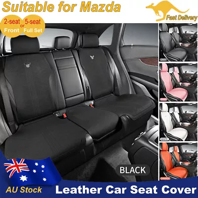 New Leather Car Seat Covers Universal For Mazda Full Set/Front Cushions Interior • $219.35