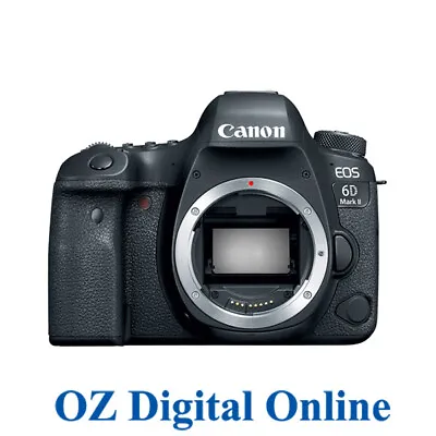 New Canon EOS 6D Mark 2 Mk II 26.2MP Full Frame DSLR Camera Body 1 Yr Au Wty • $1849