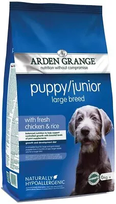 £41.99 • Buy Arden Grange Puppy/Junior Large Breed Dry Dog Food With Fresh Chicken And Rice, 