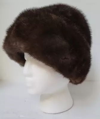 Vintage 1960's Marshall Field & Company Mink Fur Hat • $31.50