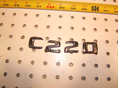 Mercedes W202 C220 Sedan Rear Deck Lid C220 PLASTIC OEM 1 Emblem C220#4 • $18.25