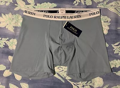 New Genuine Mens XXL (2XL) Polo Ralph Lauren Blue Stretch Cotton Trunks Boxers • £10