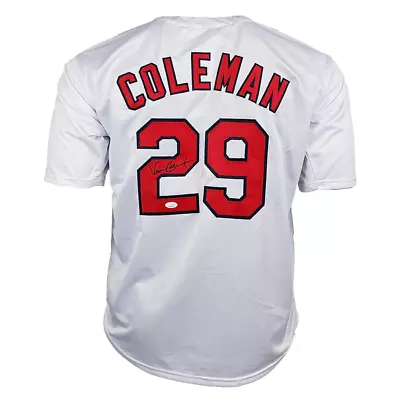 Vince Coleman Signed St Louis White Baseball Jersey (JSA) • $63.95