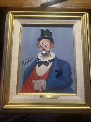 Little Blue Clown Red Skelton Ltd Edition Canvas Repro Signed 1086/5000 • $125