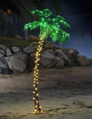 Lightshare Lighted Palm Tree Artificial Palm Tree Decor For Outdoor Indoor • $59.49