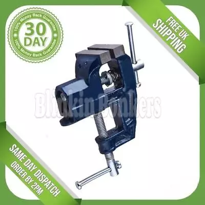 50mm Vice Small Mini Little Baby Fixed Table Work Top Bench Desk Clamp On Hobby • £7.89