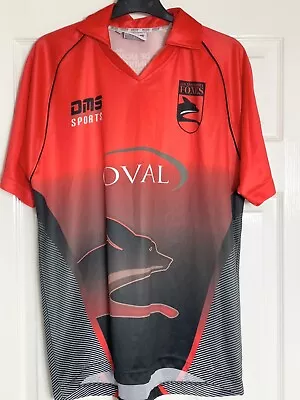 Used Leicestershire Foxes 2011 County Cricket Red Polyester Shirt • £22