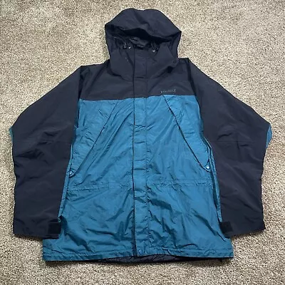 Vintage Marmot Gore-Tex Full Zip Jacket Men’s Size XL Hooded Windbreaker Pockets • $29.50