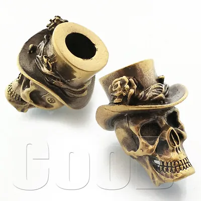 CooB Paracord Bead Beads Charm Voodoo Skull Hat Rose For Bracelet Knife Lanyard • $19.99