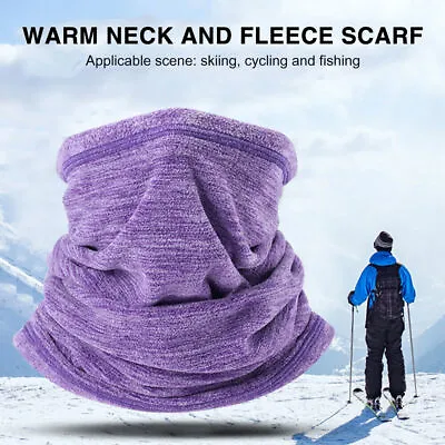 Winter Fleece Neck Warmer Gaiter Windproof Ski Face Mask For Cold Weather Scarf • $5.98
