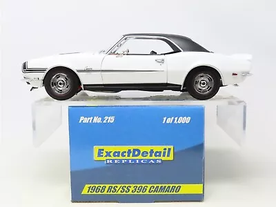 1:18 Scale Exact Detail Replicas #215 Die-Cast Car 1968 RS/SS 396 Camaro W/ COA • $149.95