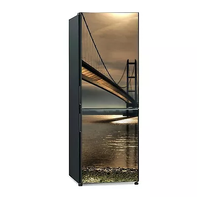 £10 • Buy Removable Fridge Sticker Decal Humber Bridge Golden Gate Over River Landscape