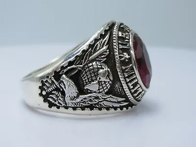 SILVER 925 USMP RING  MILITARY POLICE RING  MP RING  USMP  US Size 12 • $65.45