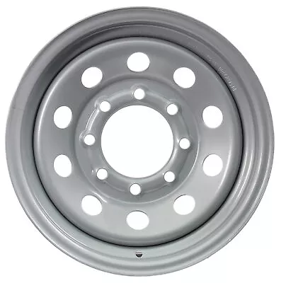 Equipment Trailer Rim Wheel 16 In. 16X6 8 Hole Bolt Lug Silver Modular Design • $82.97