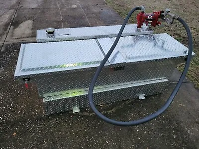 100 Gallon Aluminum Fuel Transfer Tank With Pump And Toolbox • $1200