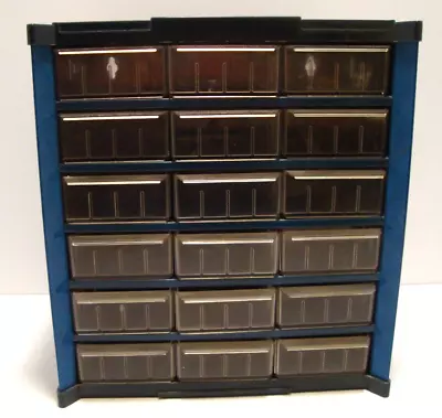 18 Drawer Metal Cabinet With Plastic Drawers Storage Organizer W/Dividers • $22.77