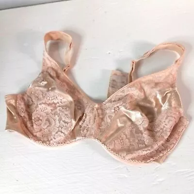 Wacoal 36C Lace And Satin Blush Pink Bra • $28