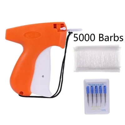 Clothing Price Label Tagging Tag Gun With 5000 1  Or 2  Or 3  Barbs 5 Needles • $11.70