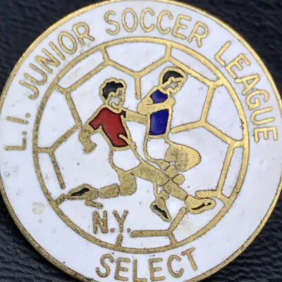 New York Junior Soccer League Vintage Pin Metal Enamel Sports  • $9.95