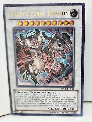 Yugioh Atomic Scrap Dragon STOR-EN043 Ultimate Rare 1st Ed • $9.75