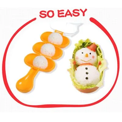Kids Lunch Rice Ball Mould Sushi Maker Shakers Food Decoration Accessories • £3.99