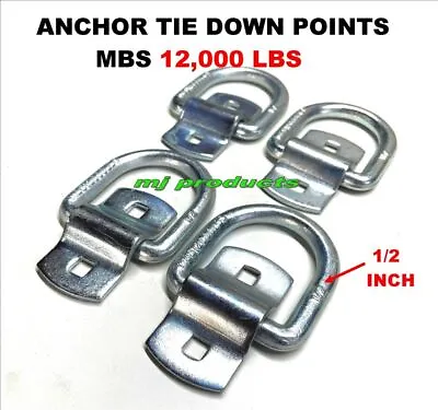 $28 • Buy Anchor Point D-ring, Heavy Duty 5344kg, 12.7mm Lashing Point Tie Down, Truck ...