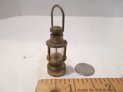 Brass Miniature Lantern Dollhouse Size Very Nice With Patina Not Cleaned • $17.95